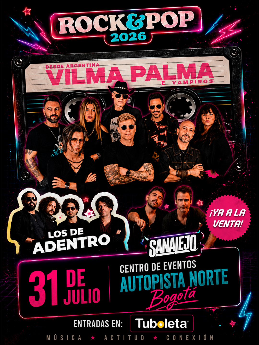 Vilma Palma e Vampiros regresa a Bogotá para un recorrido antológico por el pop rock de los noventa