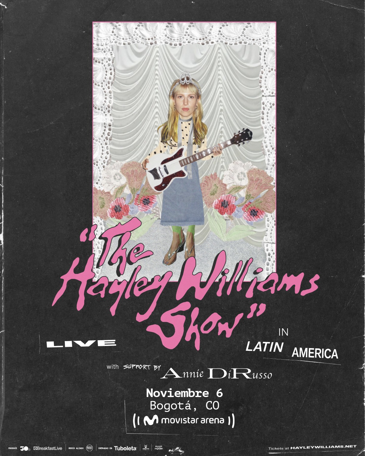 Hayley Williams confirma su regreso a Bogotá con "The Hayley Williams Show"