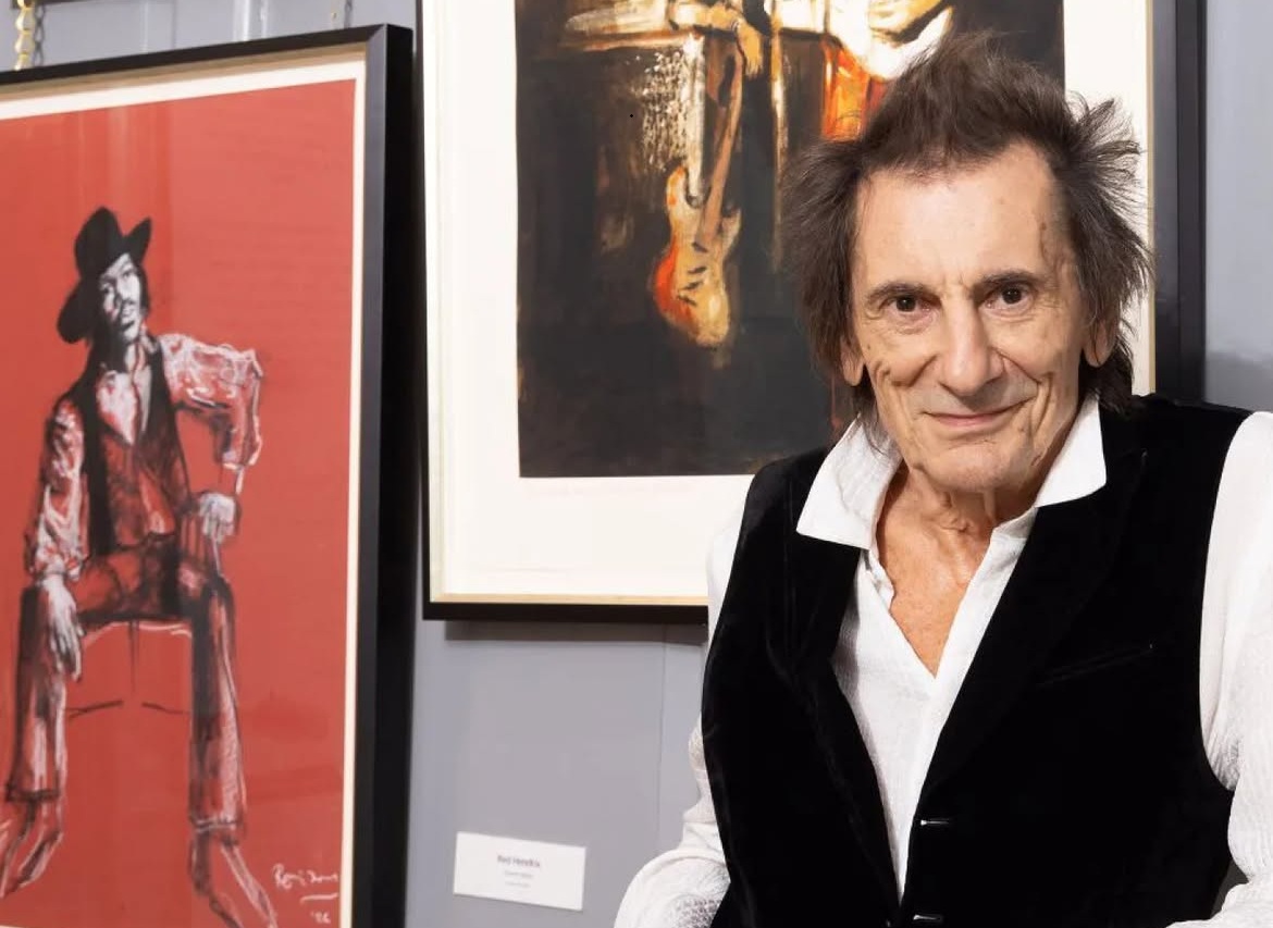 Ronnie Wood rinde homaneje a Hendrix desde la pintura