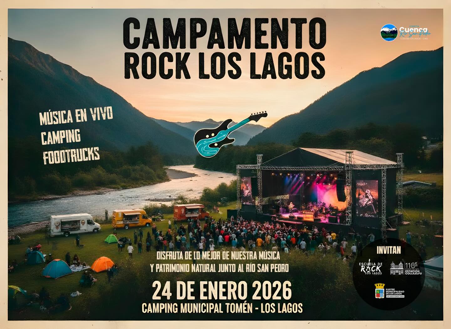 Escuela de Rock Los Lagos prepara campamento rockero