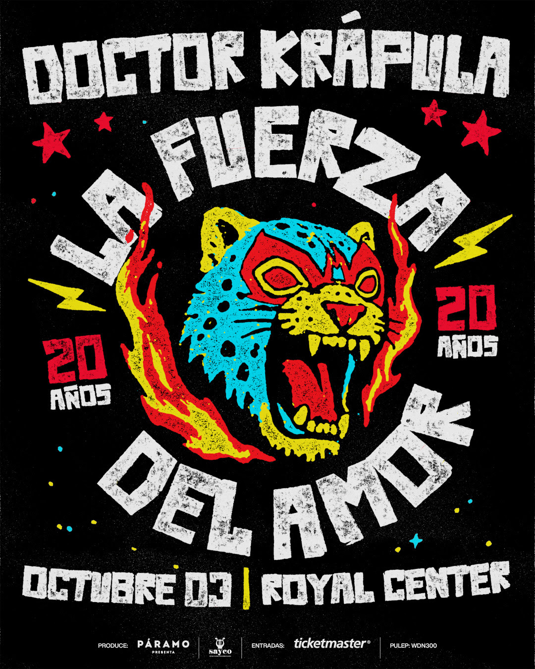 Doctor Krápula anuncia concierto para celebrar los 20 años de 'La Fuerza del Amor'