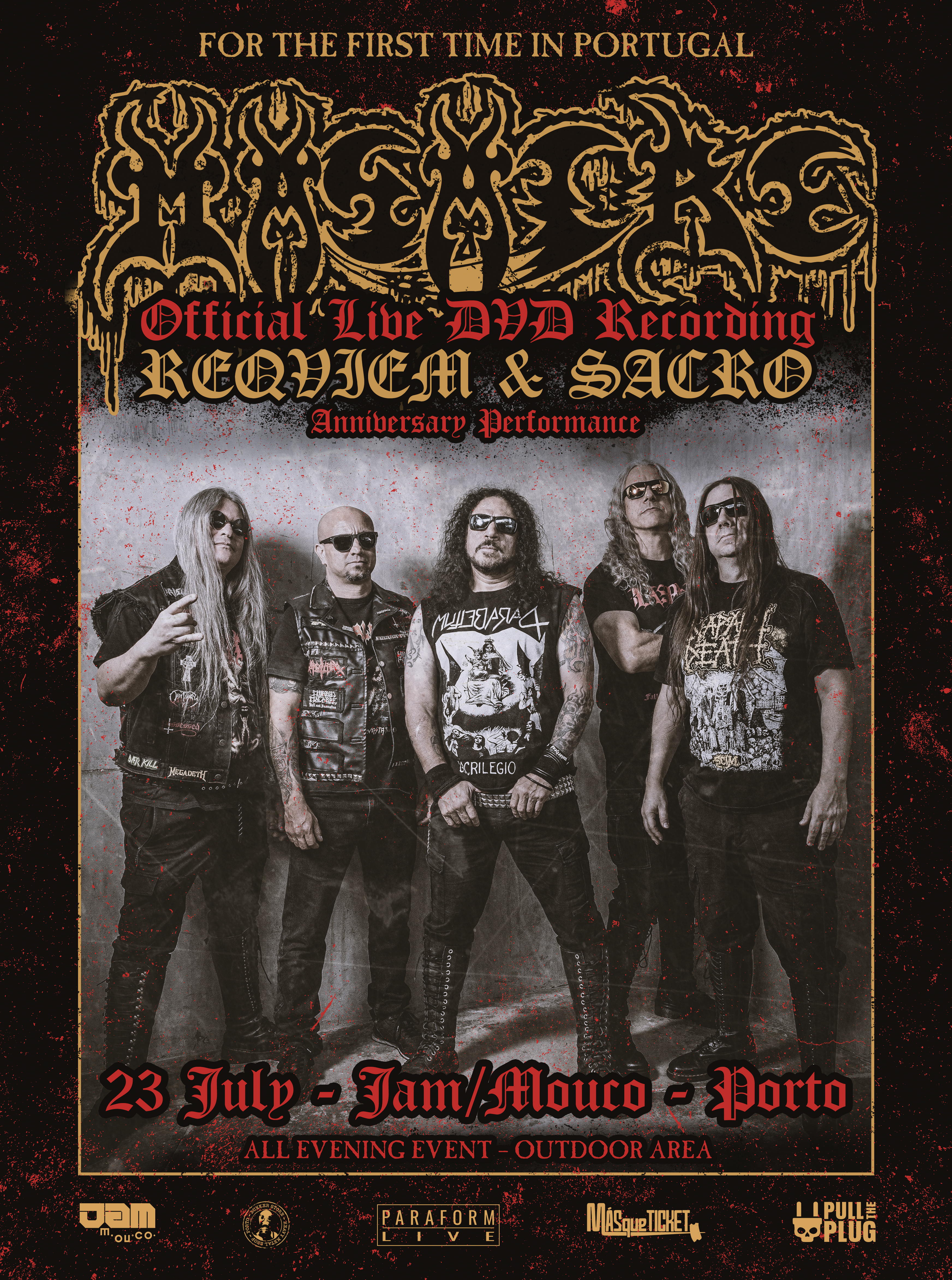 Masacre debutará en Portugal con un show histórico y grabación oficial en vivo