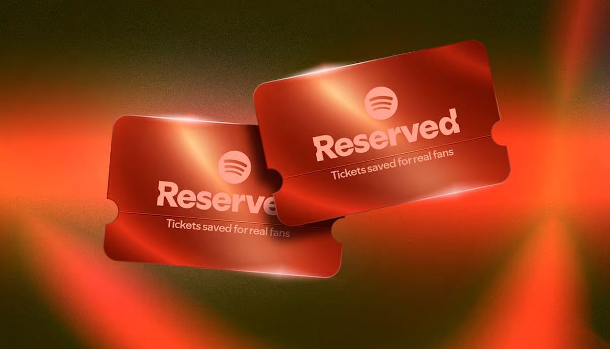 El próximo paso de Spotify: Podrás reservar entradas a conciertos