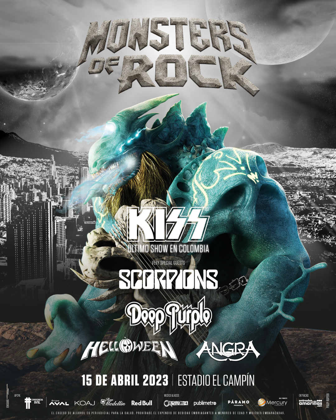 Monsters Of Rock llega a Colombia