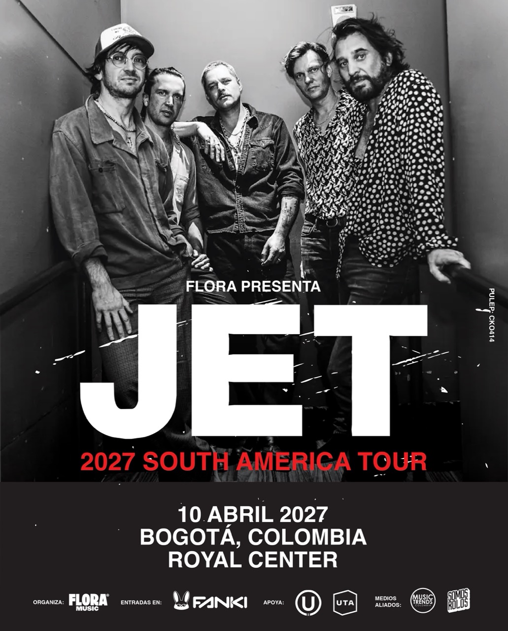 Jet confirma su primer concierto en Colombia para repasar los himnos de toda una generaci�n