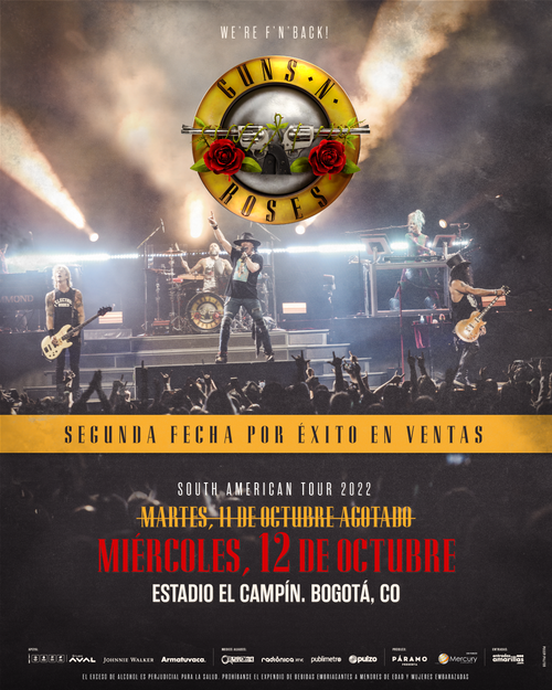 Guns N` Roses hace historia en Colombia