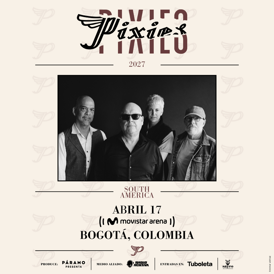 Pixies debutará en el Movistar Arena de Bogotá con su legendario sonido alternativo