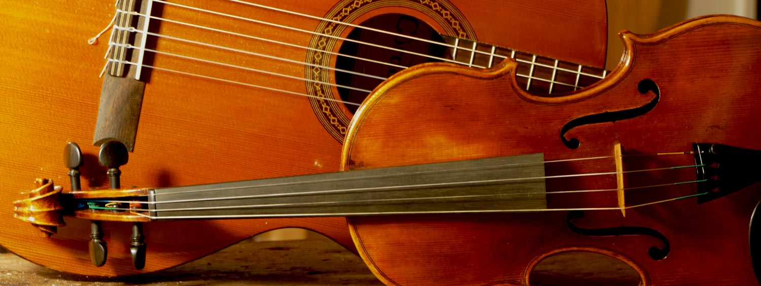 Tipos de madera más usadas en guitarras y violines