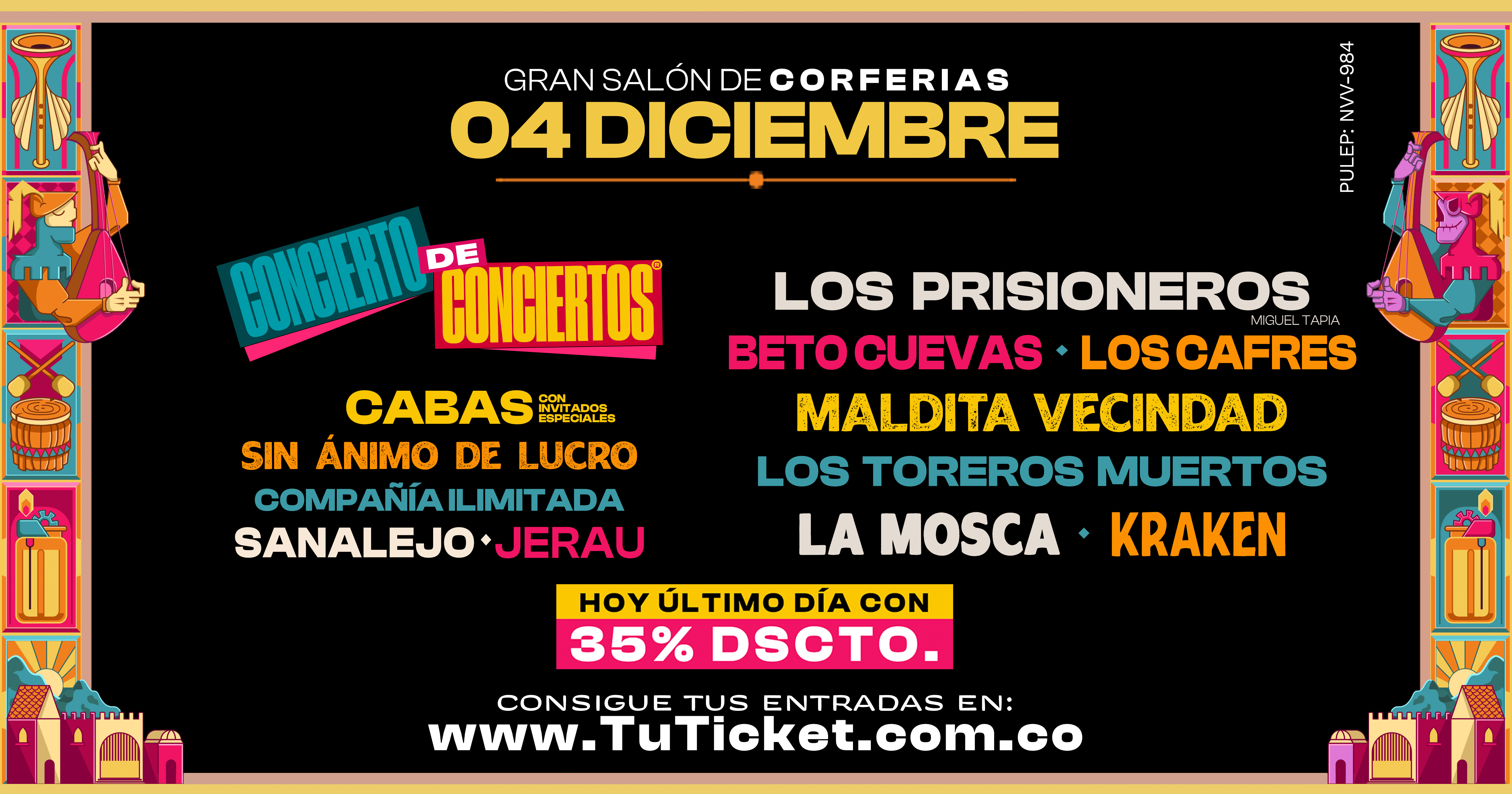 El Concierto de Conciertos reunir� a 13 leyendas del rock y pop en el Gran Sal�n de Corferias