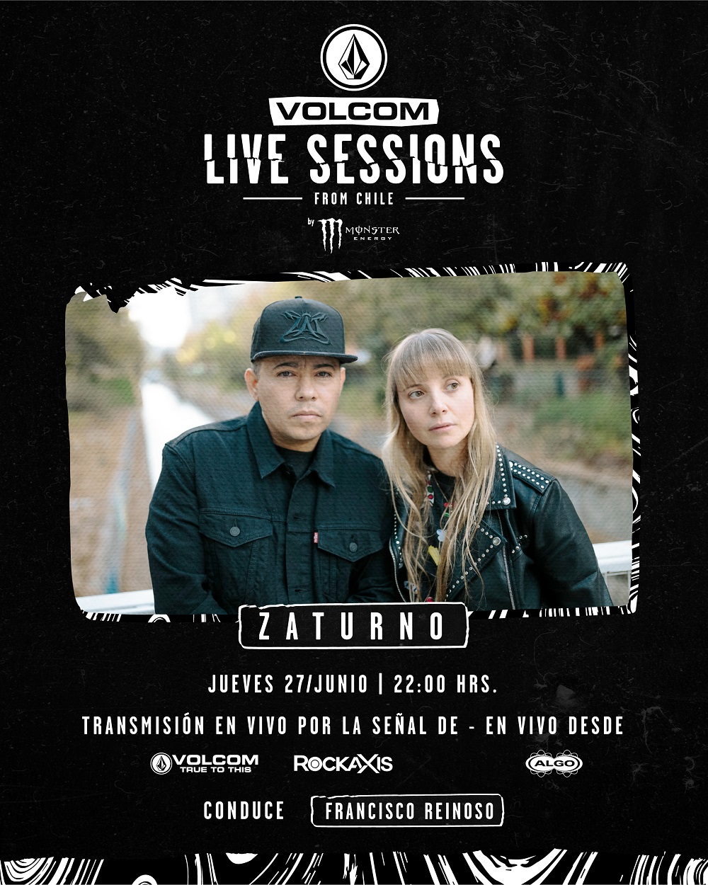 Zaturno confirma su participación en Volcom Live Sessions