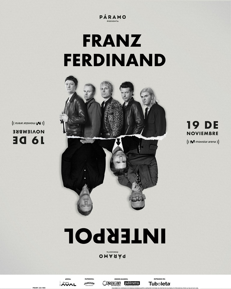 Interpol junto a Franz Ferdinand en el Movistar Arena