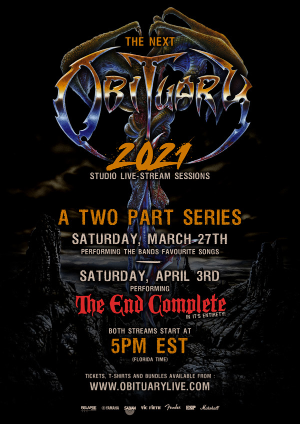 Obituary anuncia livestream de su disco 