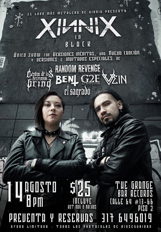 XinniX ofrecerá concierto metalero este sábado