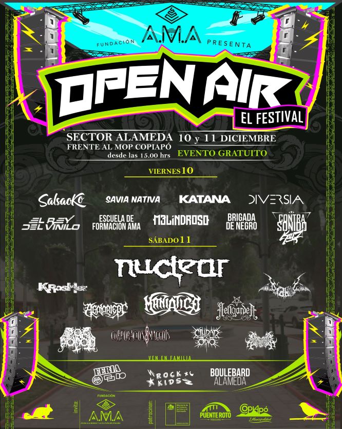 Se viene el Open Air The Festival en Copiapó
