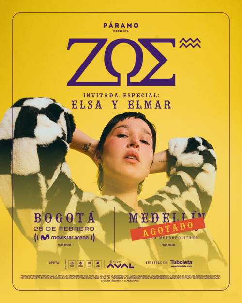 ZOE regresa a Colombia para dar inicio al 2022