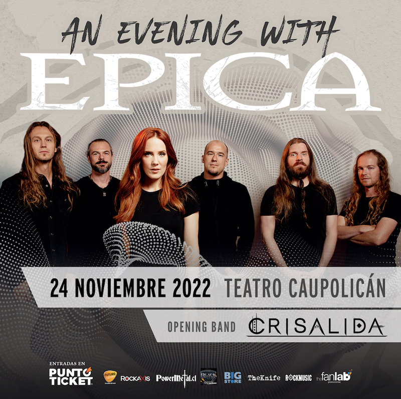 Crisálida se suma como banda invitada al concierto de Epica
