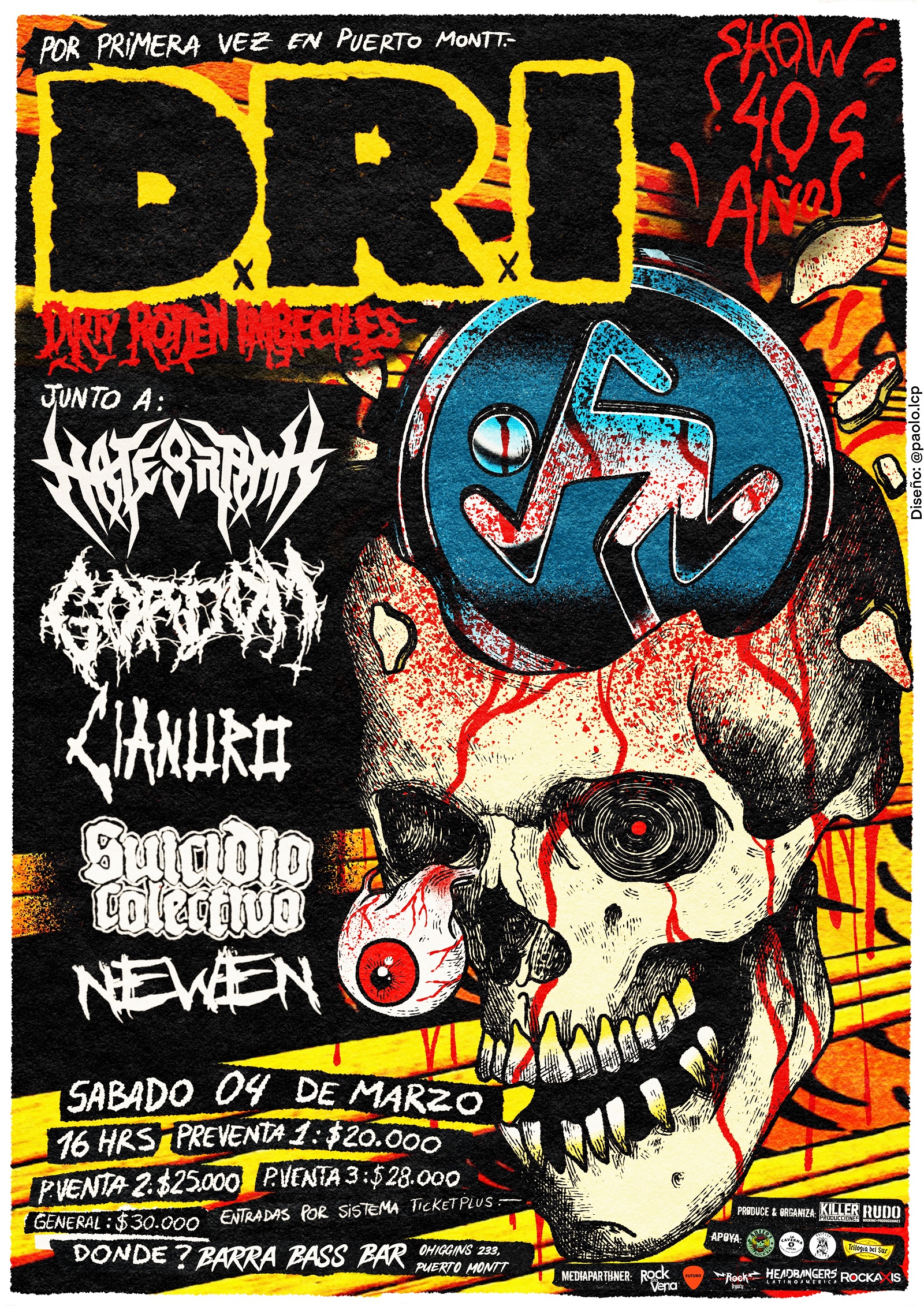 Rockaxis | D.R.I. prepara su debut en Puerto Montt