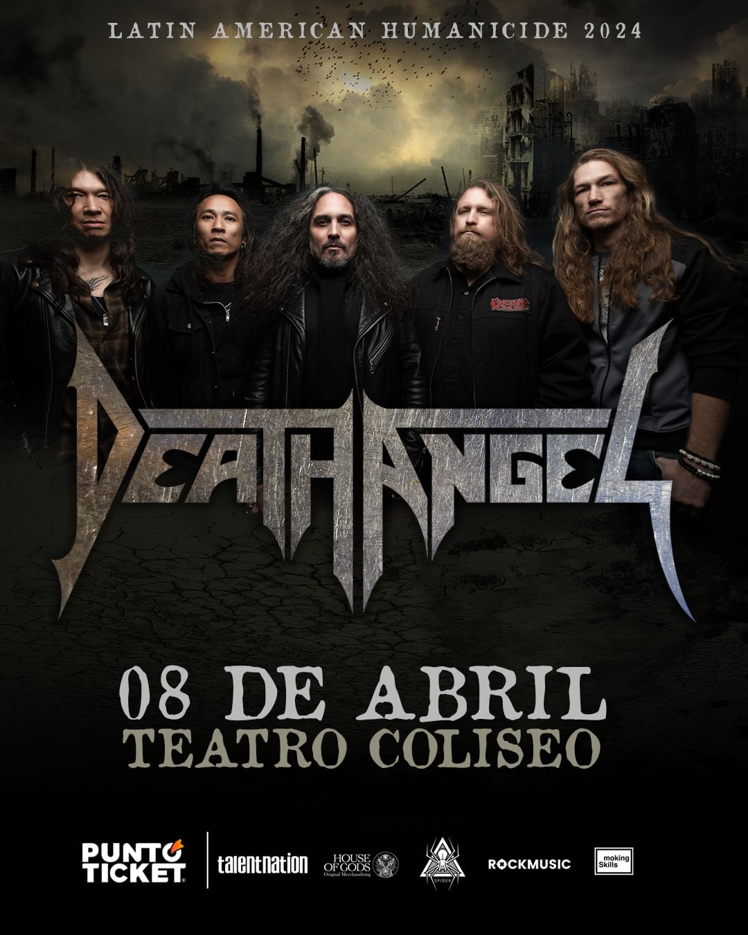 8 de abril de 2024: Death Angel en Chile por segunda vez