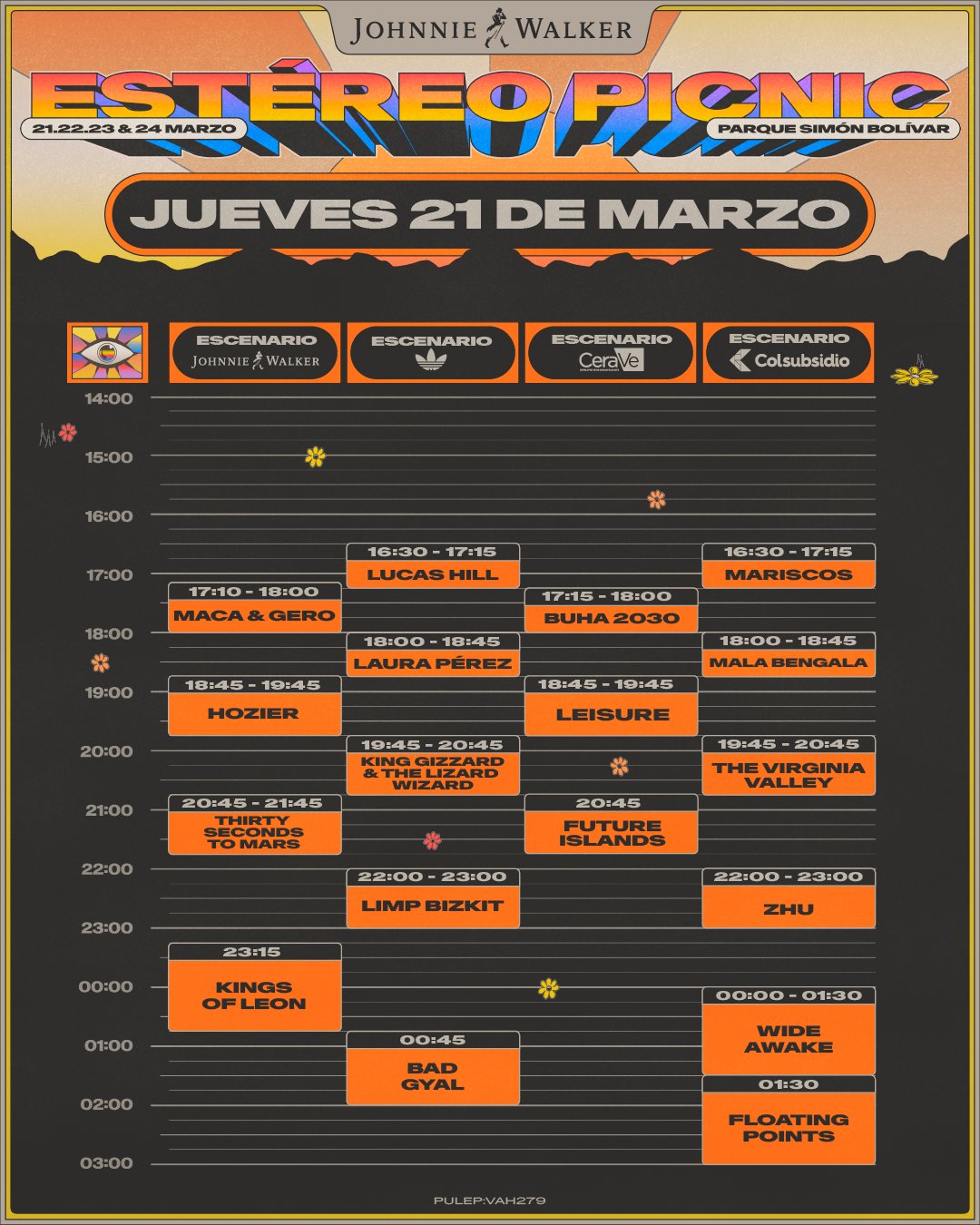 Horarios Estereo Picnic 2024