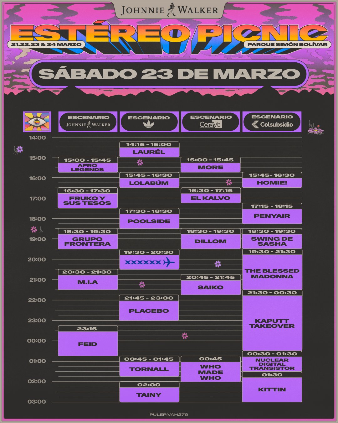 Horarios Estereo Picnic 2024
