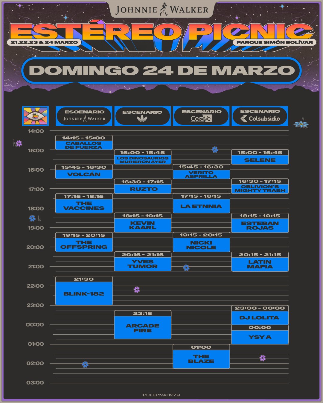 Horarios Estereo Picnic 2024