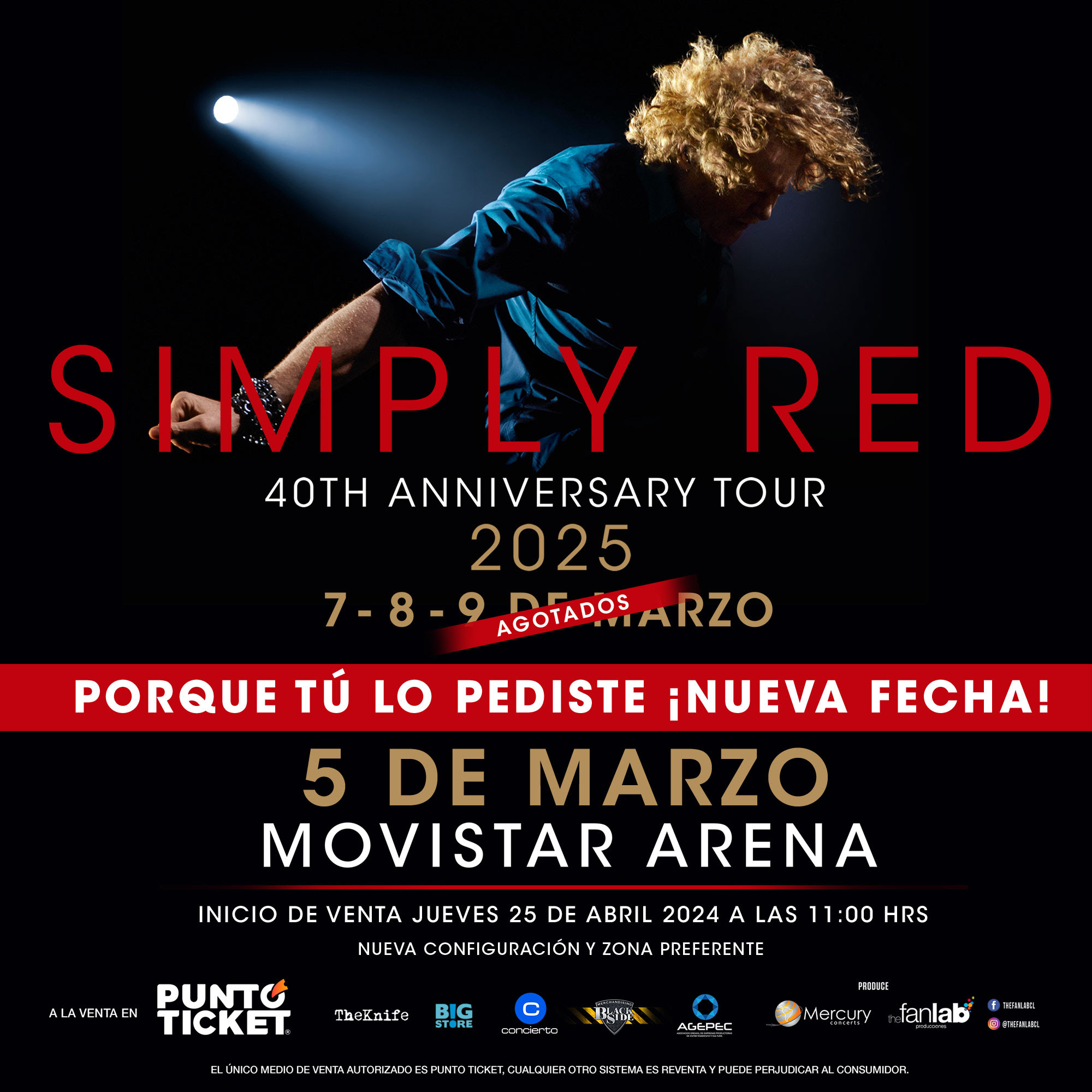Rockaxis | Record total: Simply Red suma un cuarto Movistar Arena