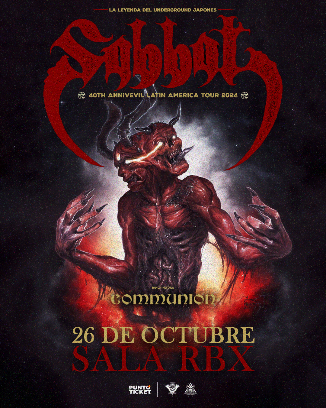 Rockaxis | Los japoneses Sabbat confirman su regreso a Chile para