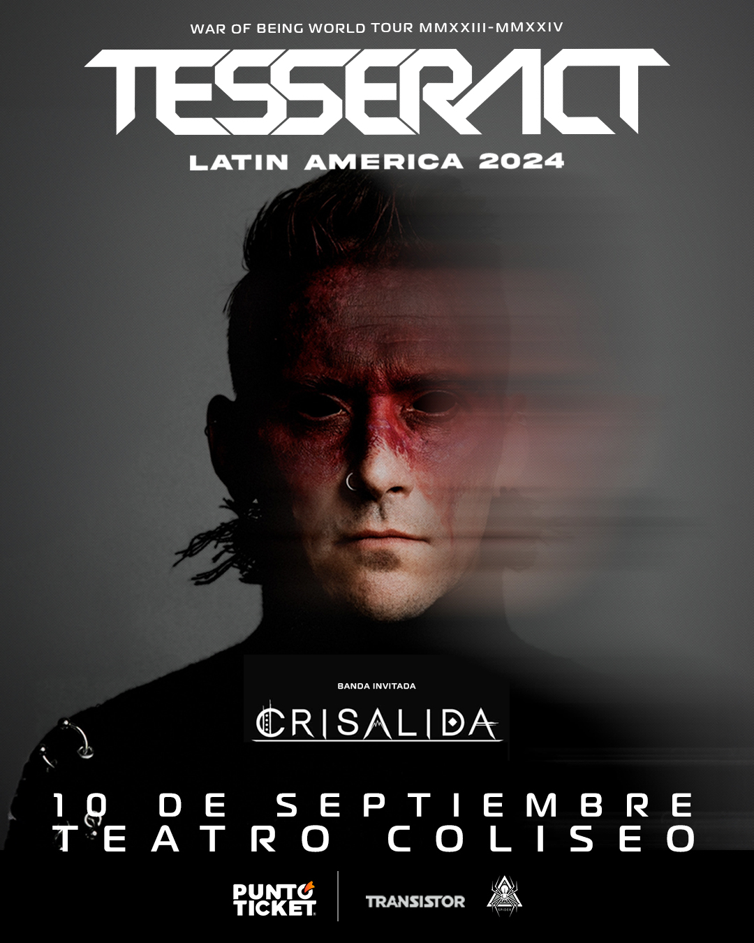 Crisálida será la banda encargada de abrir el regreso de TesseracT a Chile