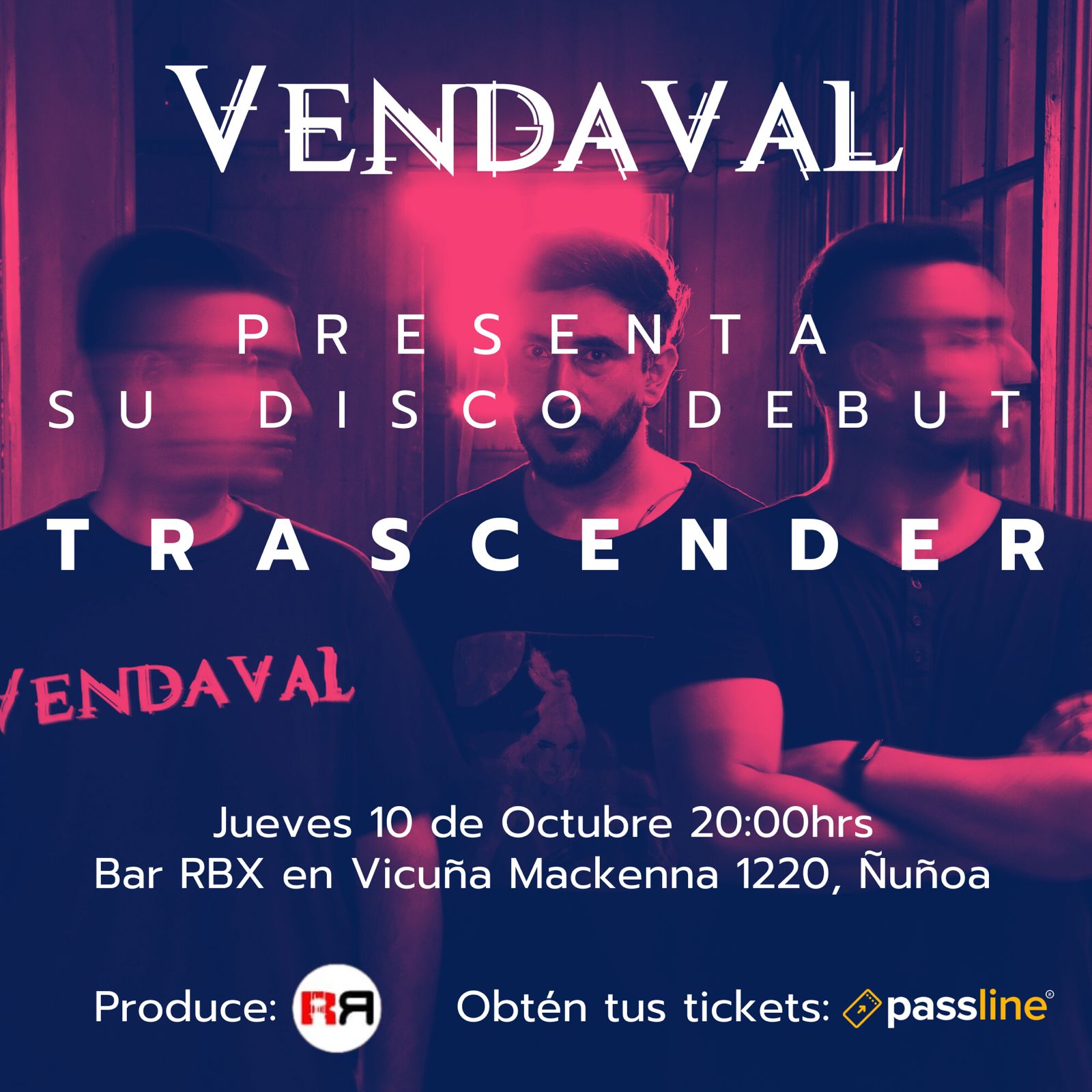 Vendaval lanzará su disco debut en Sala RBX