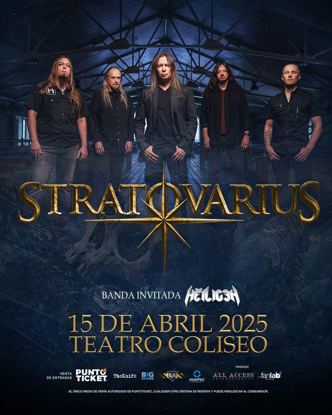 Hëiligen será la banda invitada al regreso de Stratovarius a Chile