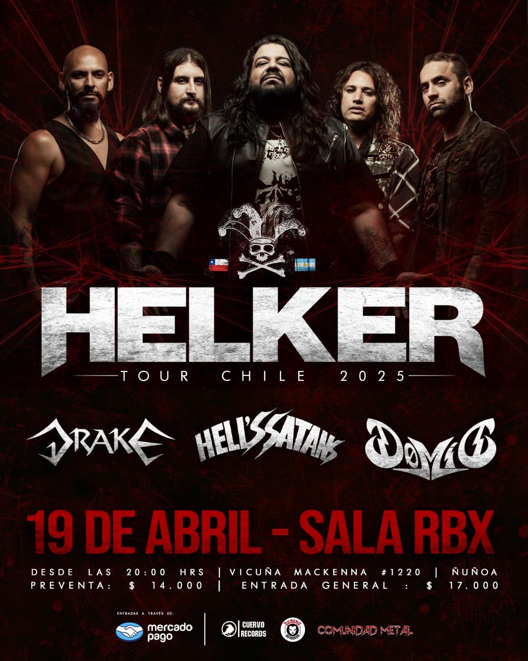Helker confirma su regreso a Chile para el 19 de abril