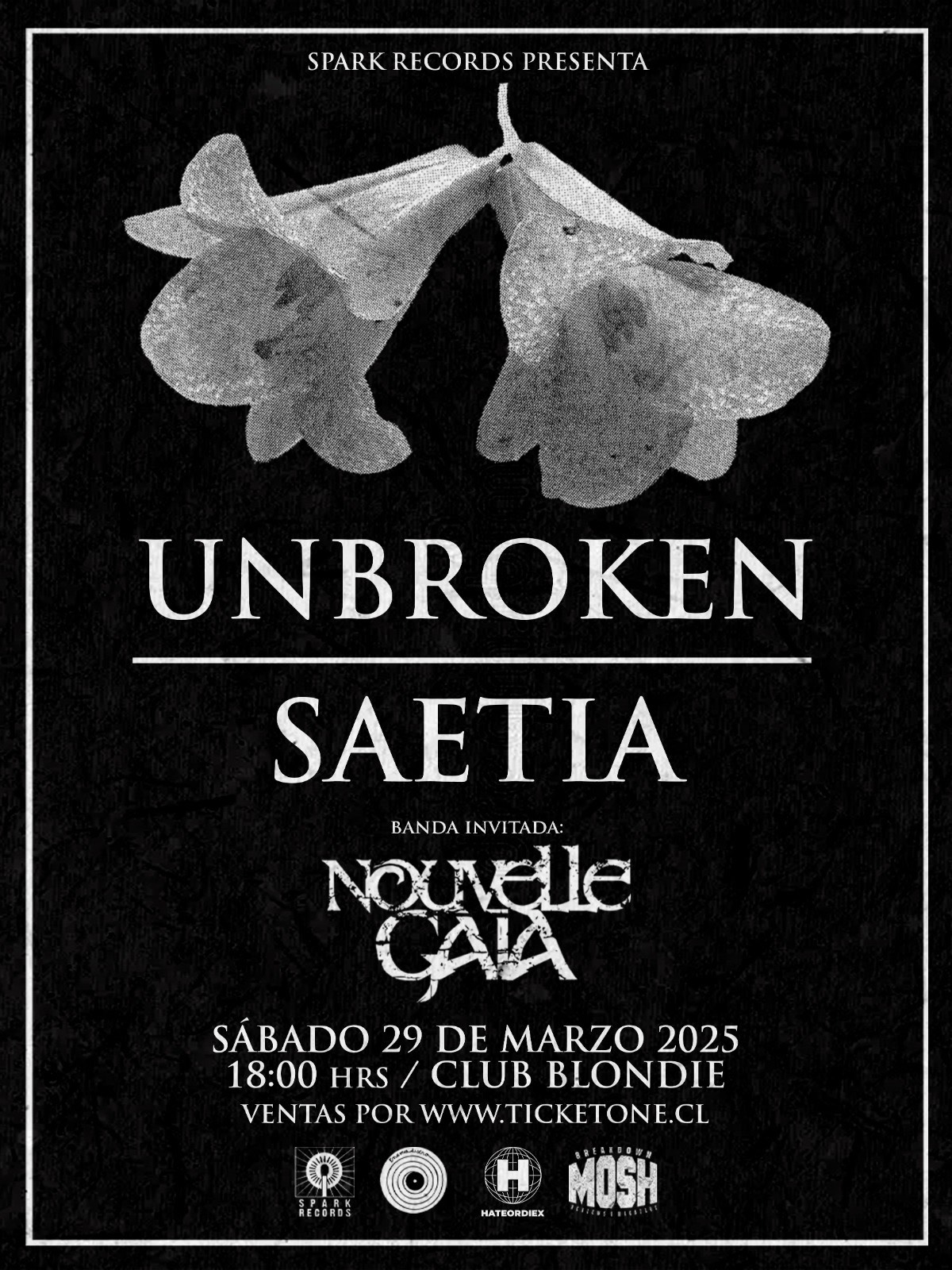 Con dos fechas: Unbroken regresa a Chile
