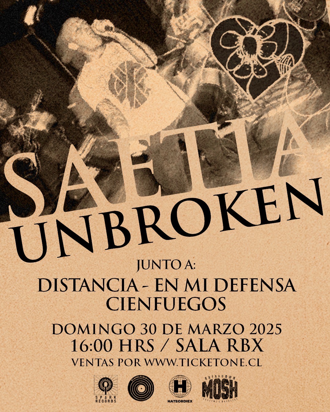 Con dos fechas: Unbroken regresa a Chile