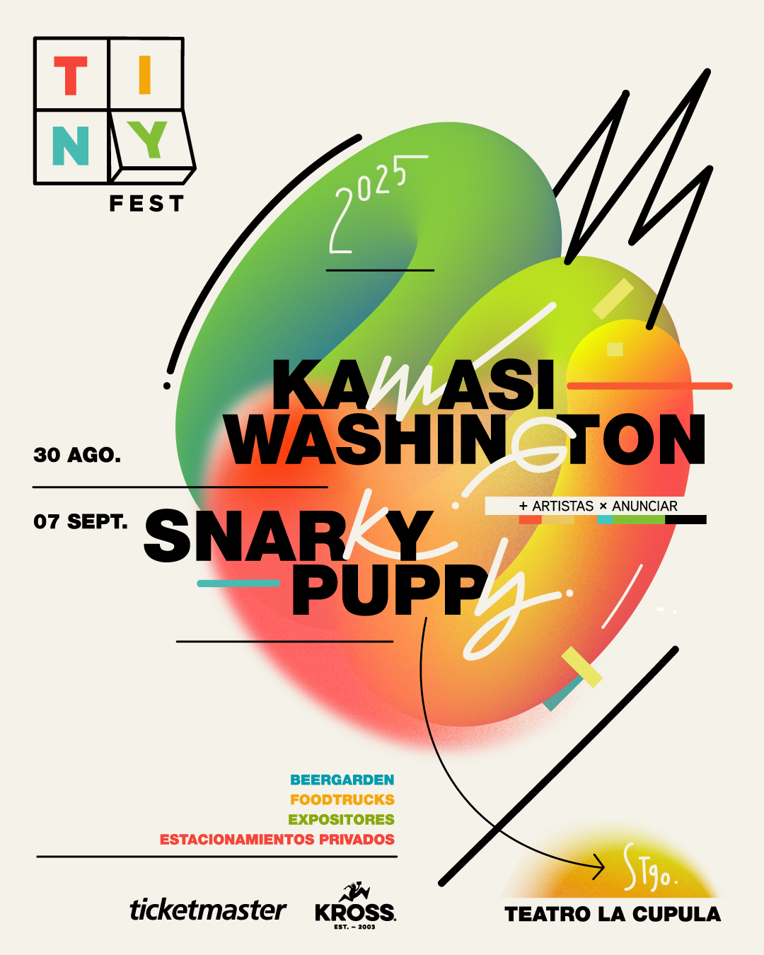 Kamasi Washington y Snarky Puppy encabezarán el Tiny Fest 2025