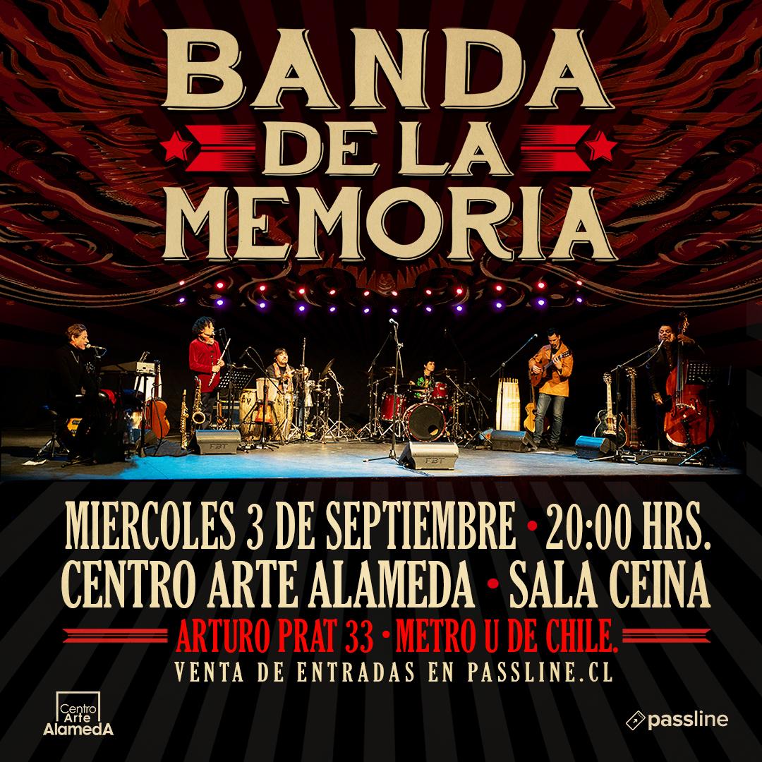 Banda de la Memoria confirma concierto en Centro Arte Alameda