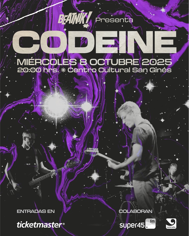Participa por entradas para el show de Codeine en Chile