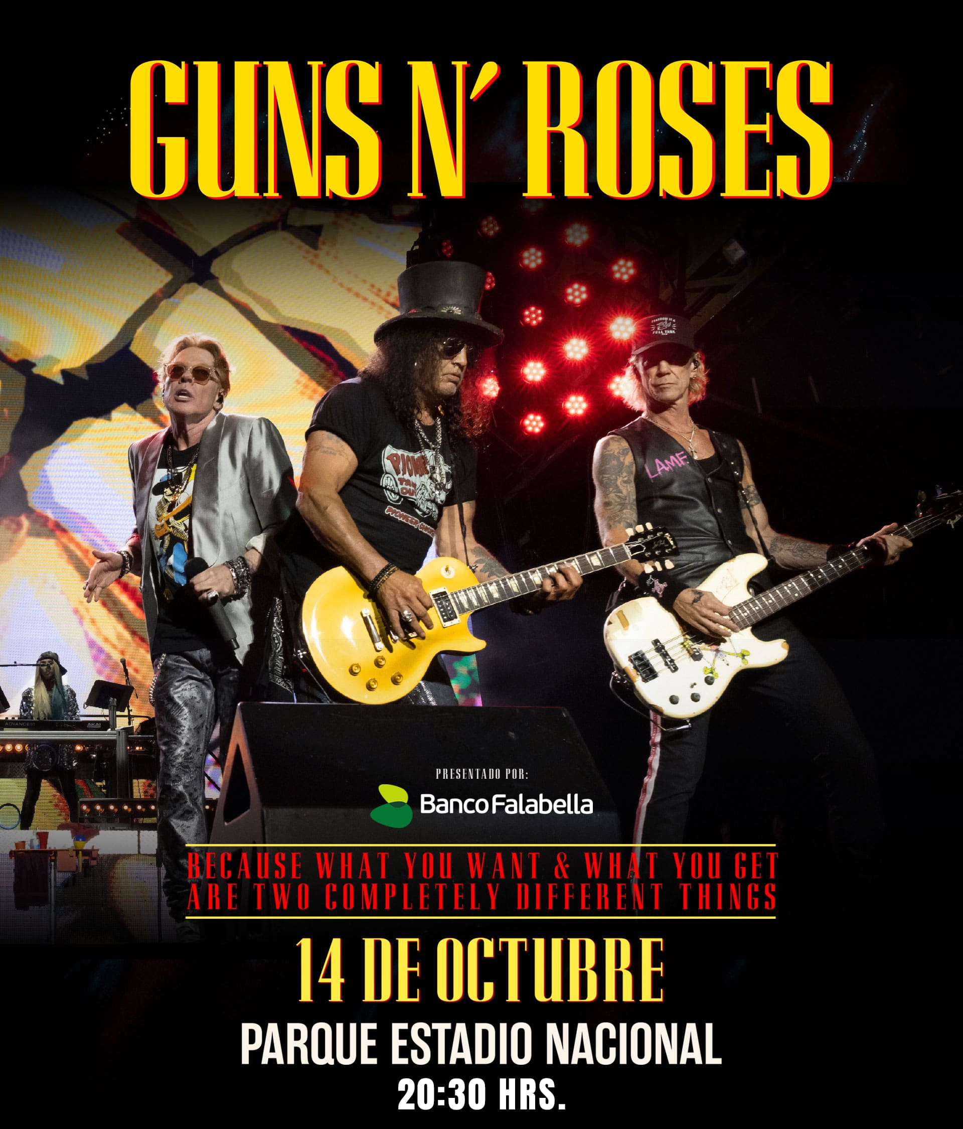 Guns N' Roses en Chile: Entradas serán nominativas