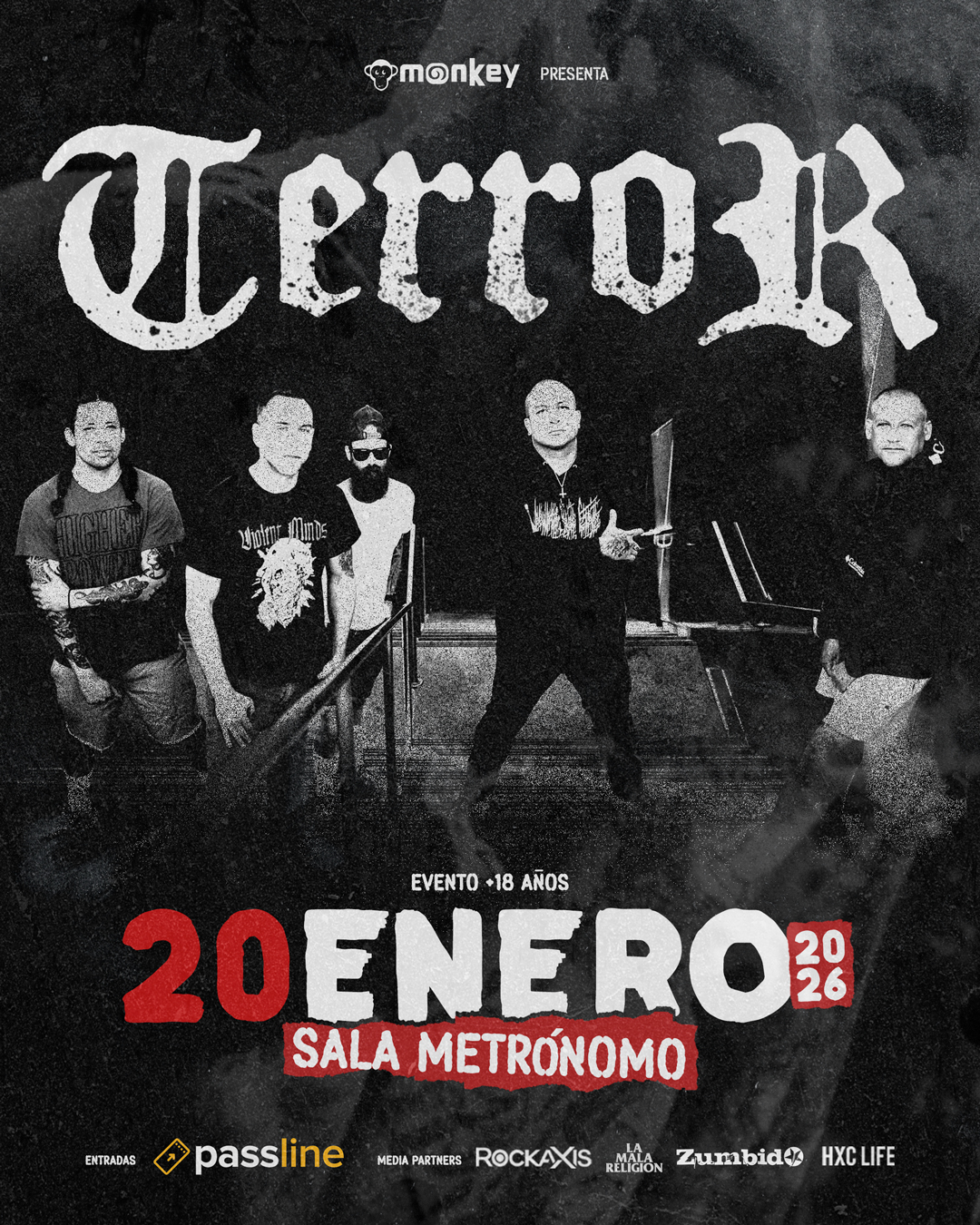 Retorno a la fuerza: Terror vendrá a Chile en 2026