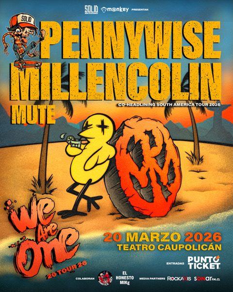 We Are One Tour 2026: Pennywise, Millencolin y Mute