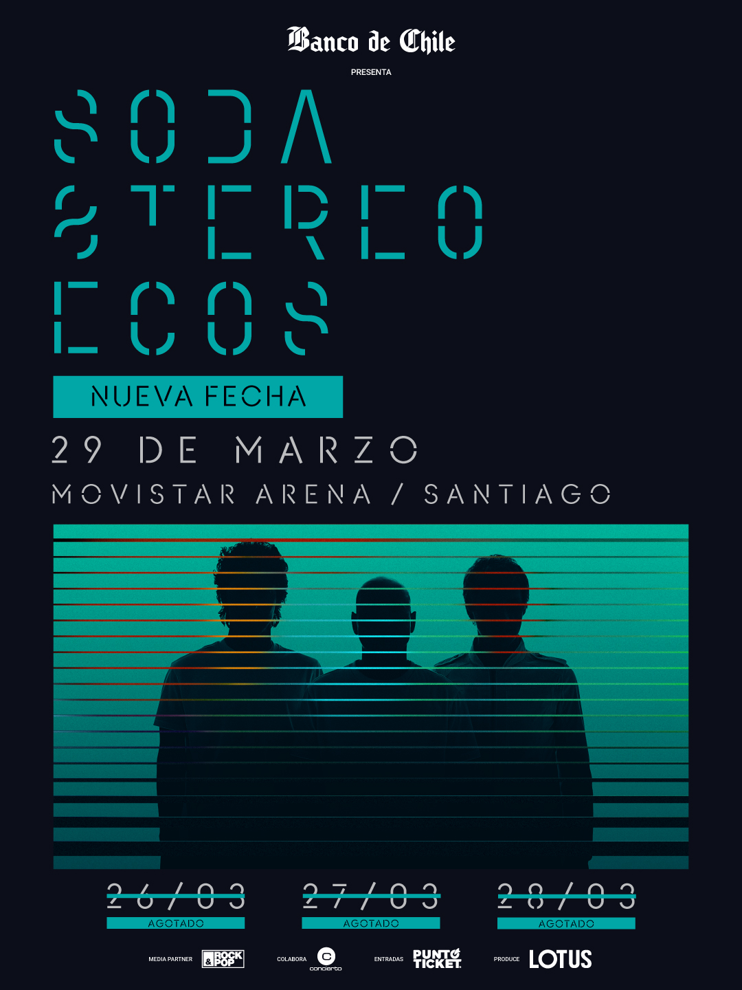 Rockaxis | Soda Stereo no para y agenda cuarto Movistar Arena