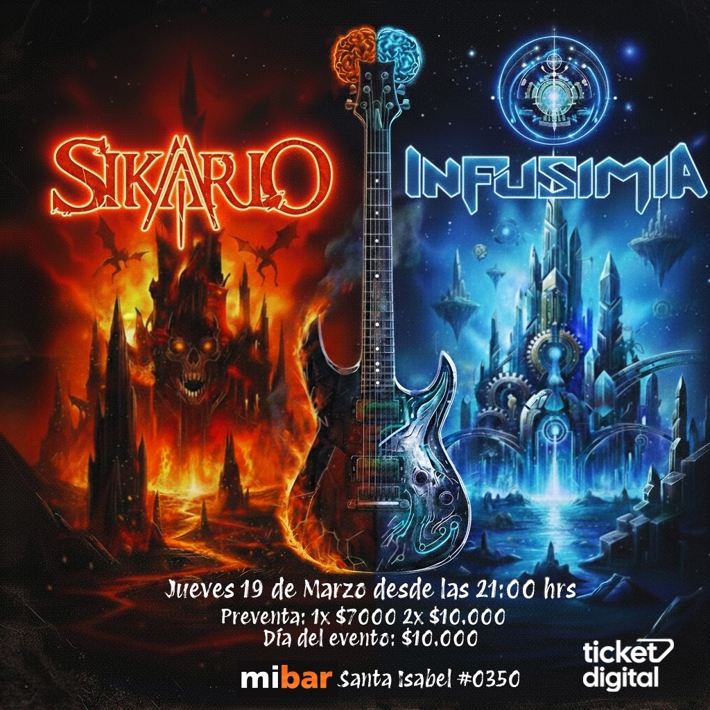 Infusimia y Sikario en vivo este jueves 19 de marzo