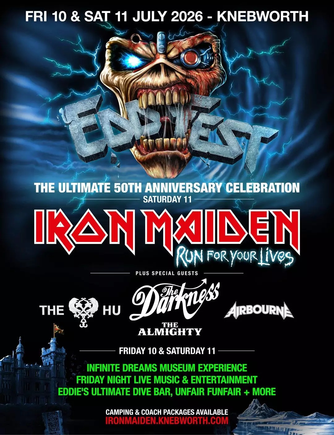 Sigue la celebración por sus 50 años: Iron Maiden tendrá su primer festival oficial