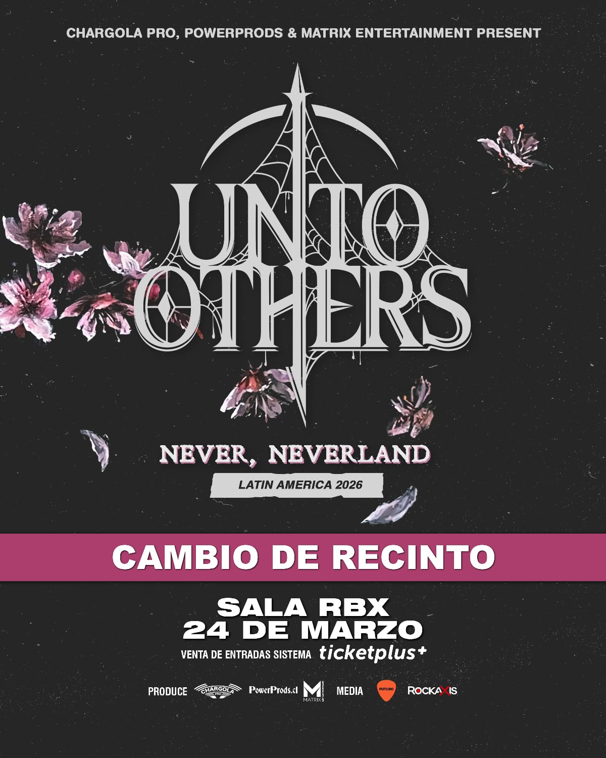 Show de Unto Others en Chile cambia de recinto