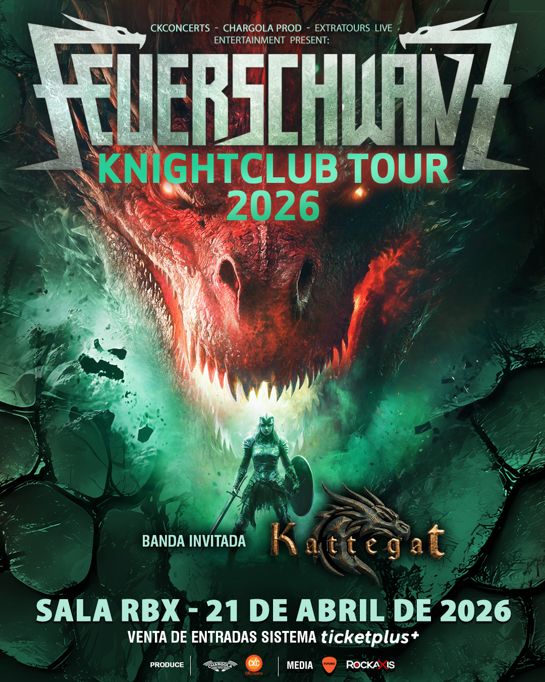 Concurso cerrado: Feuerschwanz por primera vez en Chile