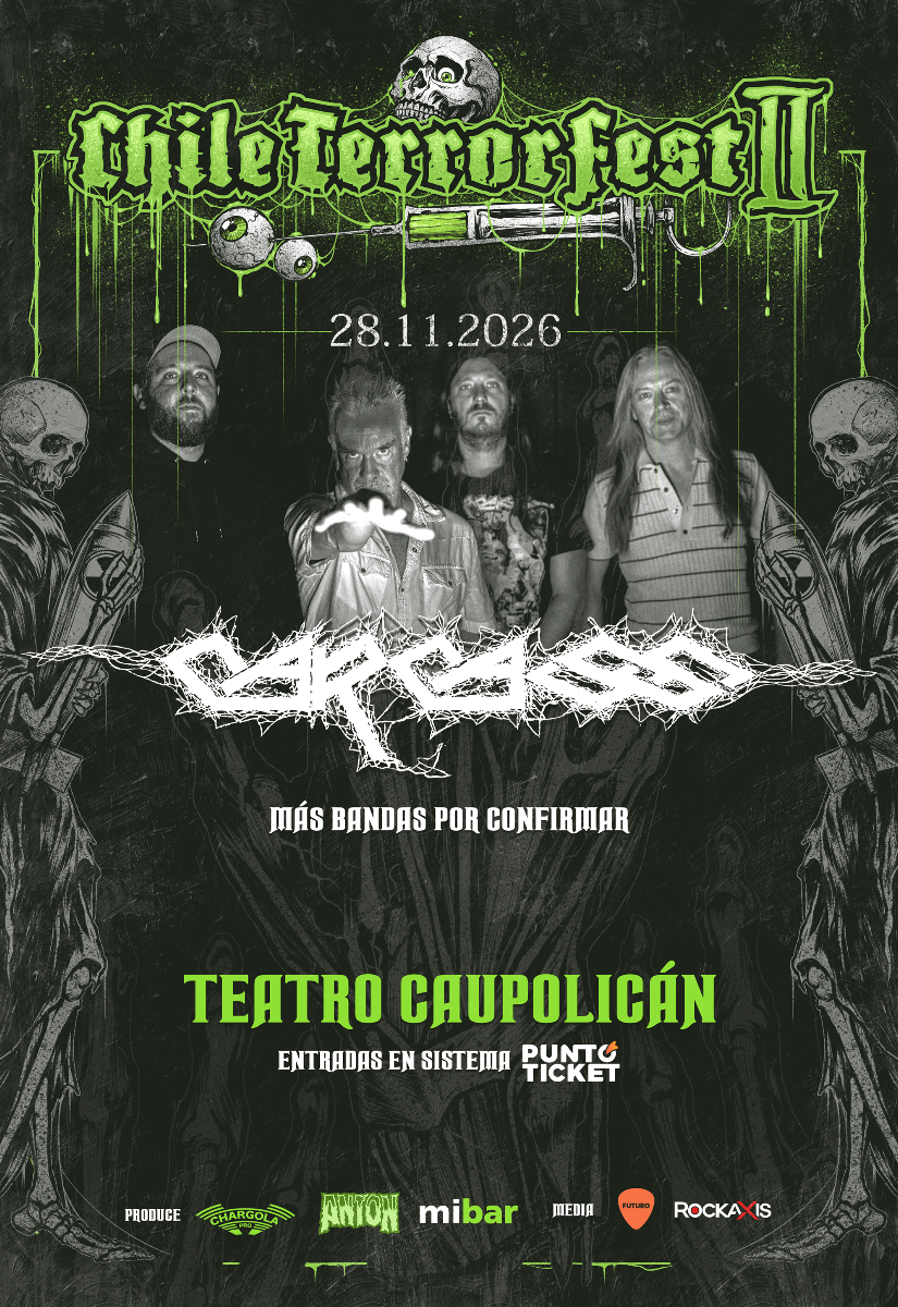 Chile TerrorFest confirma su segunda edición con Carcass como headliner