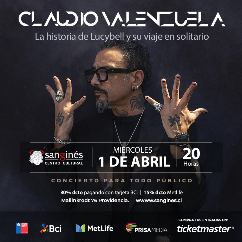 Claudio Valenzuela agenda presentación en San Ginés