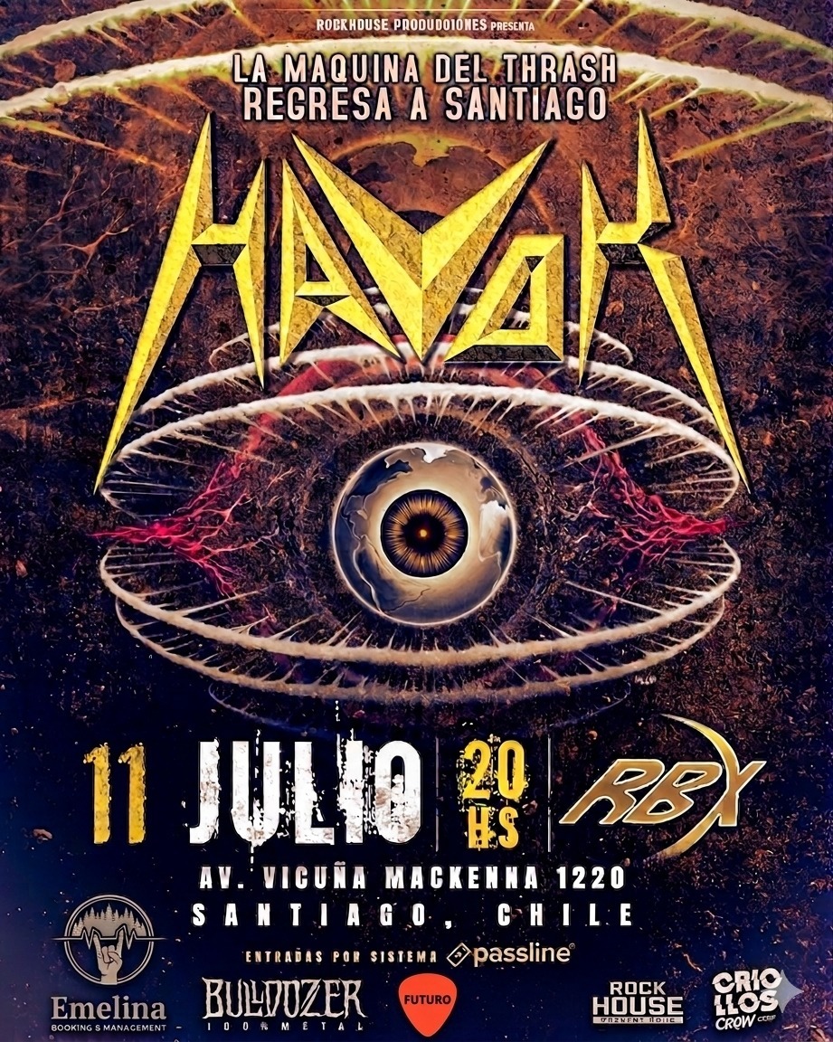 Havok regresa a Chile el 11 de julio