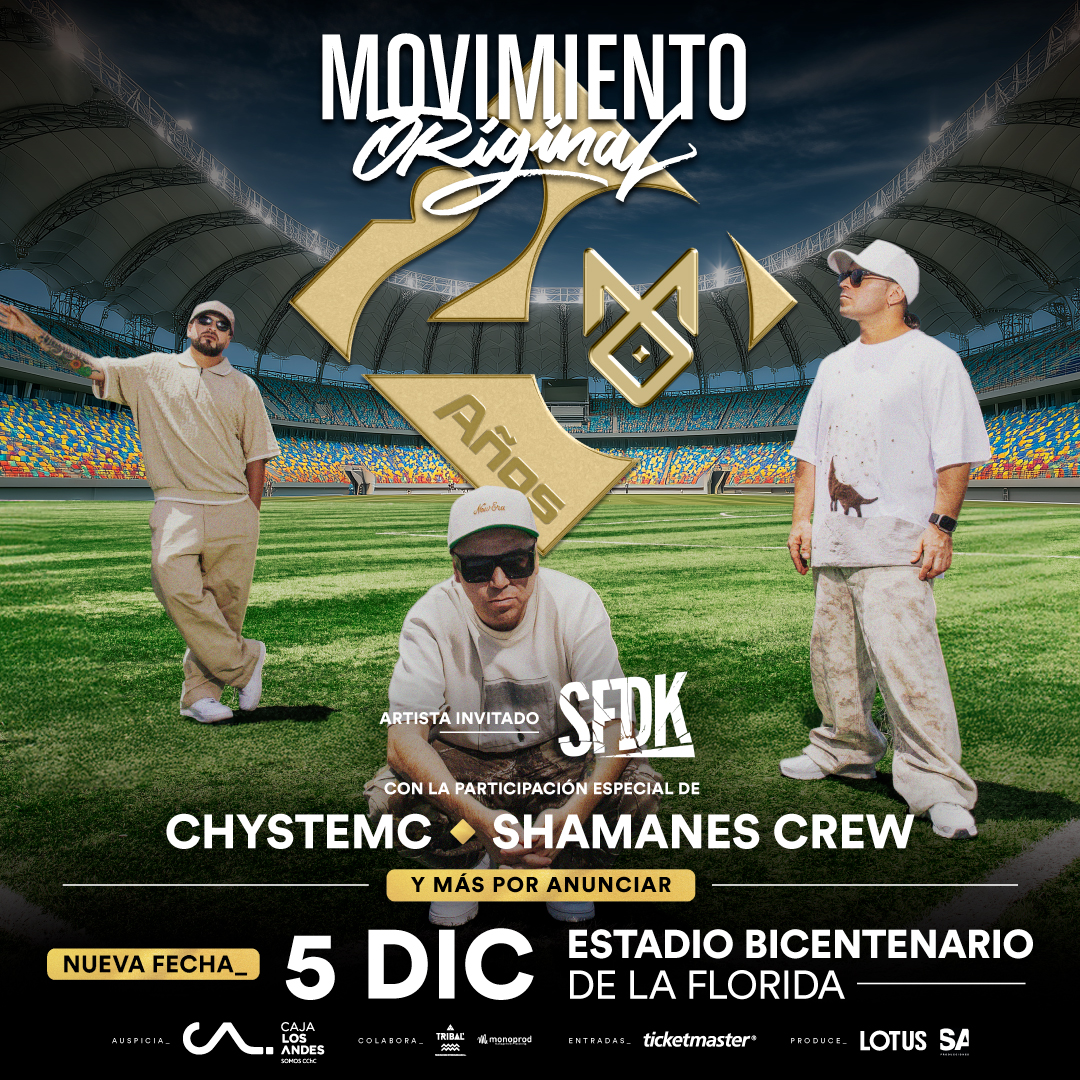 Movimiento Original reagenda su fiesta de 20 años