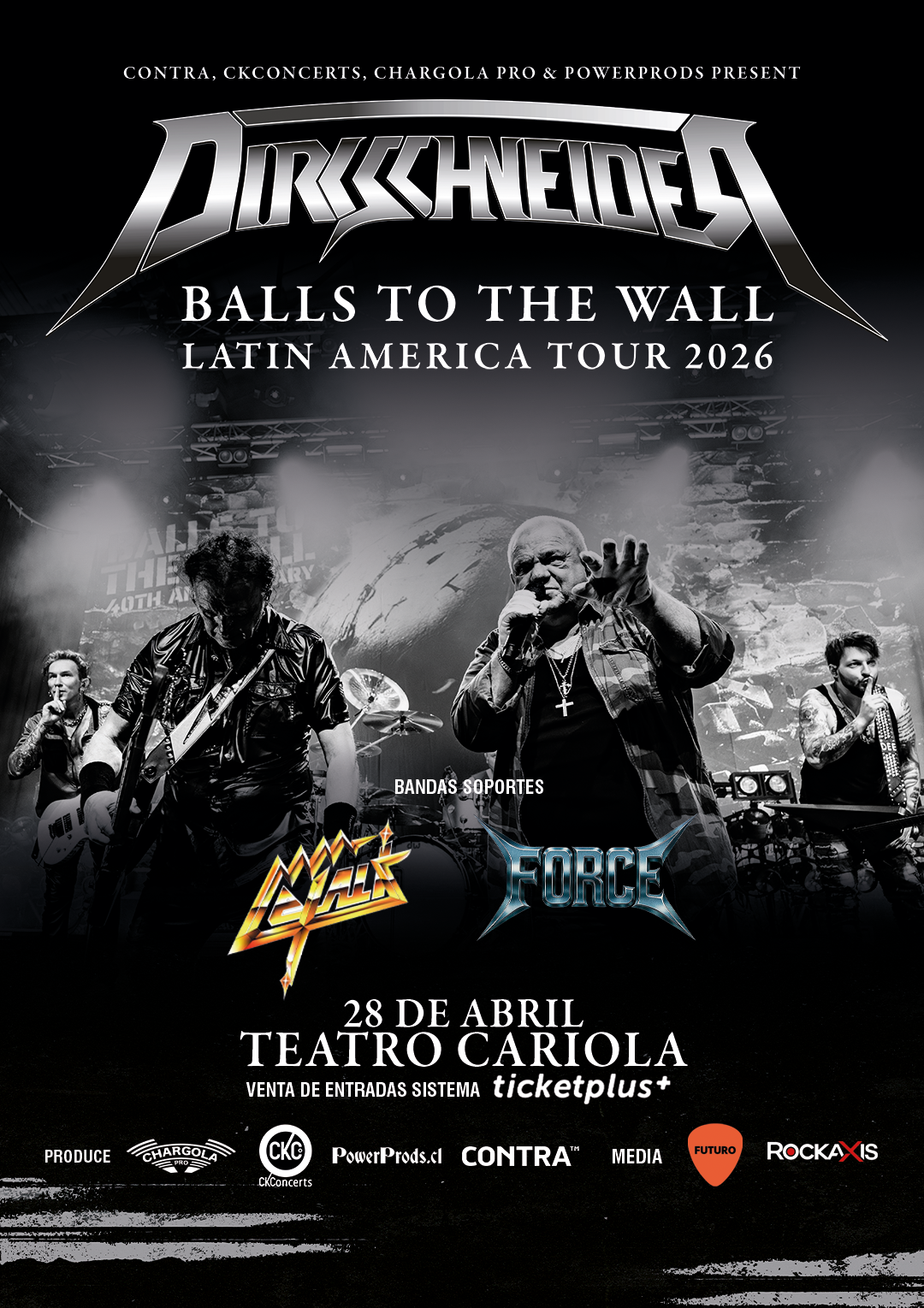 Dirkschneider en Chile: Confirmadas bandas de apertura