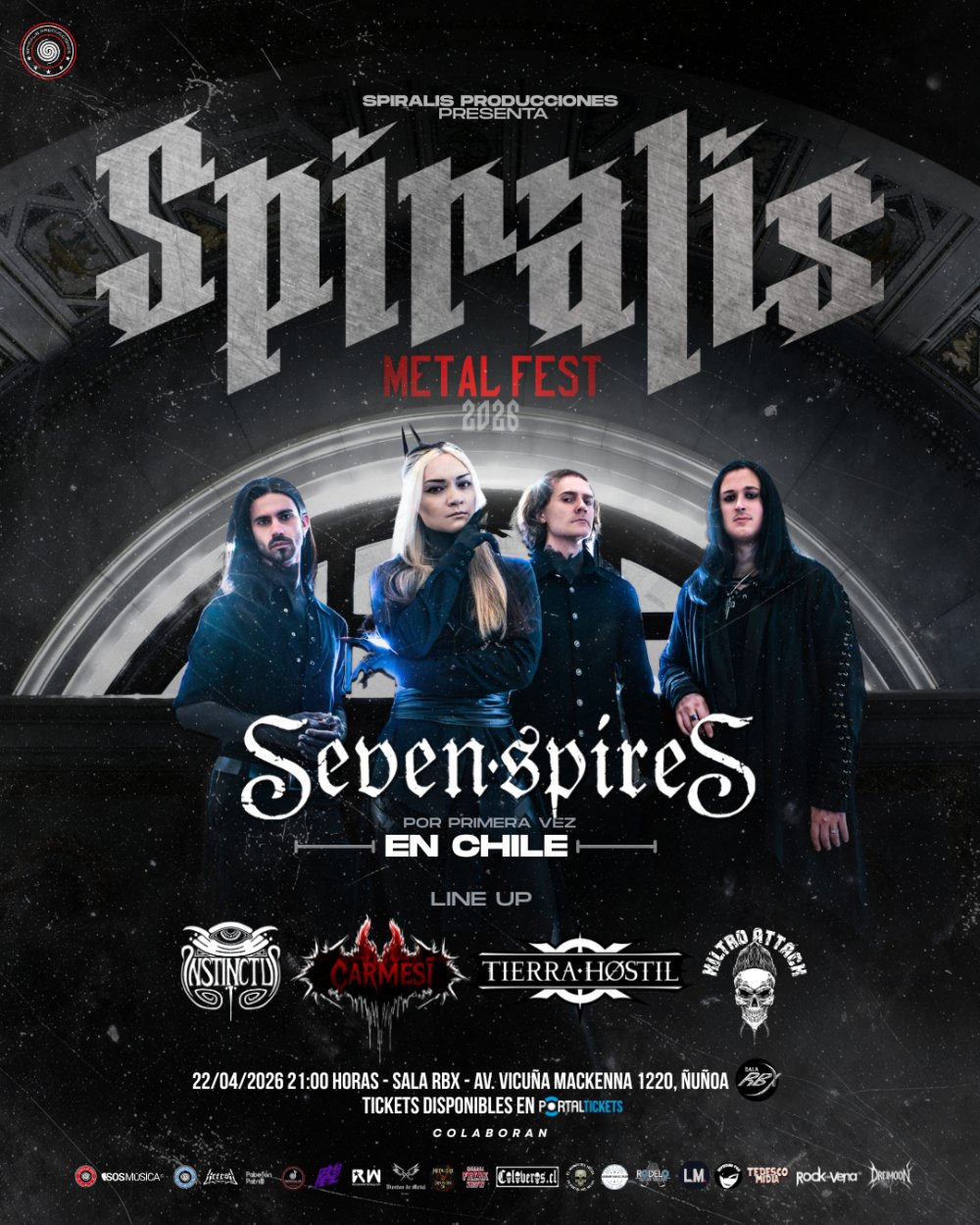 Spiralis Metal Fest: Seven Spires por primera vez en Chile